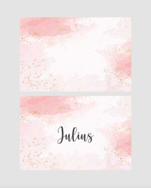 Bordkort | Pink