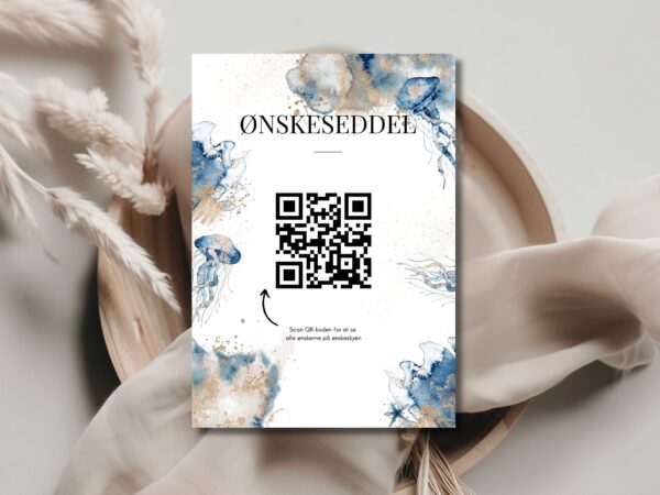 ønskeseddel barnedåbsinvitation