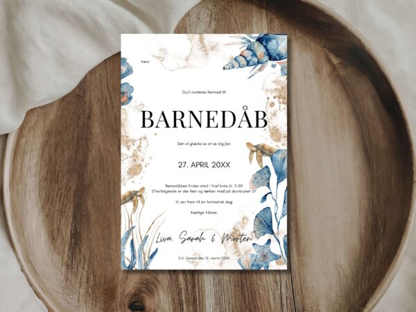 invitation barnedåb