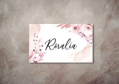 Rosalia | Bordkort barnedåb