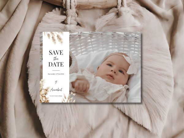 save the date barnedåb