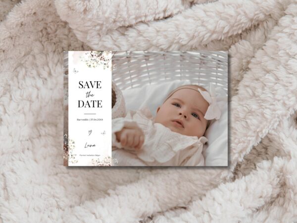 save the date barnedåb