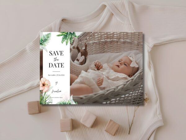 save the date barnedåb