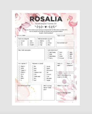 Quiz barnedåb | Rosalia