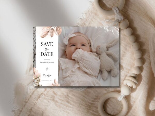 save the date barnedåb