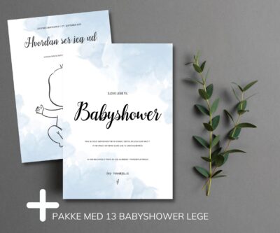 Blå | Babyshower lege