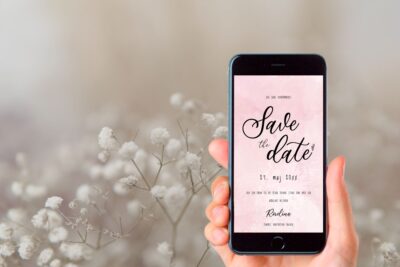 Rose | Save the date kort konfirmation digital