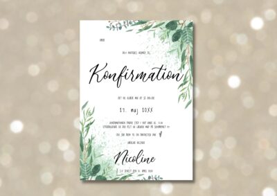 Nicoline | Invitation konfirmation
