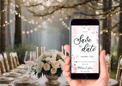 Melina | Save the date kort bryllup digital