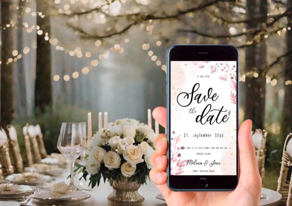 digital save the date bryllup