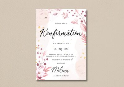 Melina | Invitation konfirmation