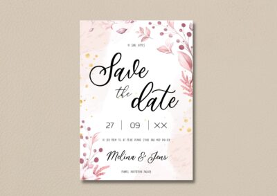 Melina | Save the date kort bryllup