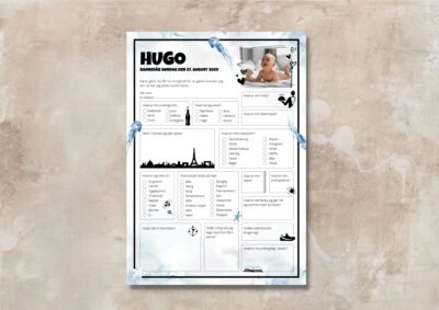 Hugo | Fremtidsquiz til barnedåb