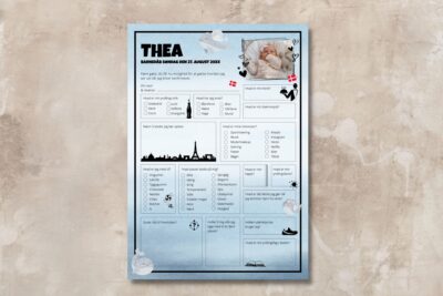 Thea | Fremtidsquiz til barnedåb