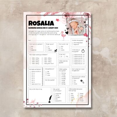 Rosalia | Quiz til barnedåb