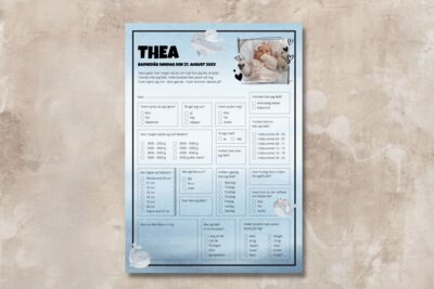 Thea | Quiz til barnedåb