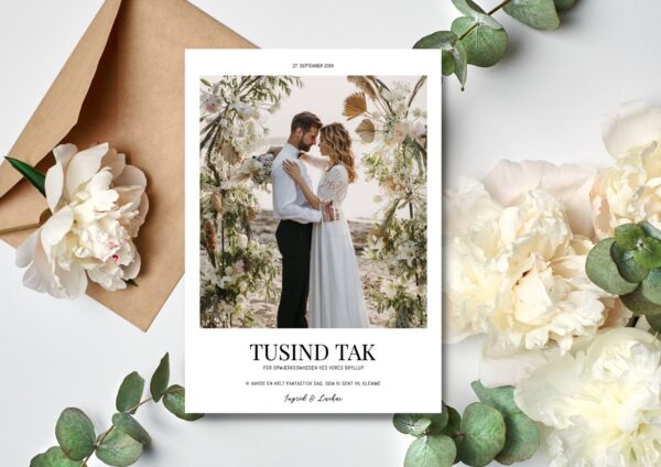 takkekort bryllup