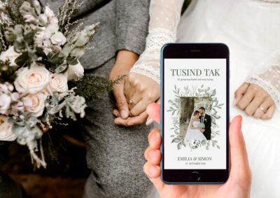 Emilia | Takkekort bryllup digital