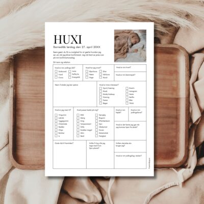 Hvid | Fremtidsquiz til barnedåb