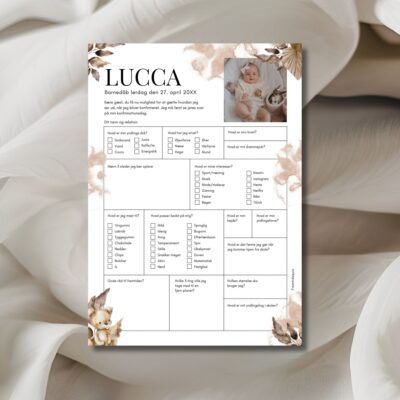 Lucca | Fremtidsquiz til barnedåb