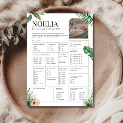 Noelia | Quiz til barnedåb