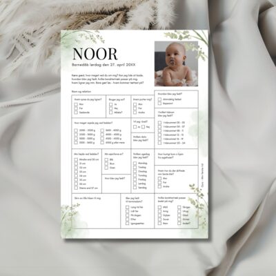 Noor | Quiz til barnedåb