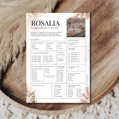 Rosalia | Quiz til barnedåb