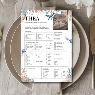 Thea | Quiz til barnedåb