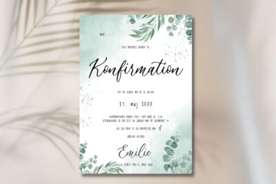 Emilie | Invitation konfirmation