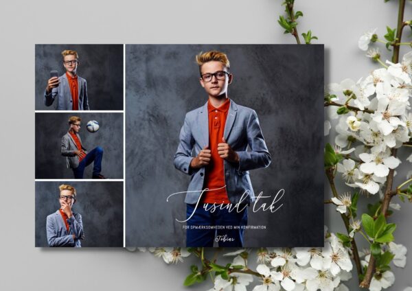takkekort konfirmation