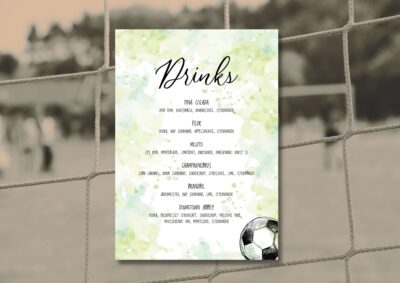 Fodbold | Drinksskilt konfirmation