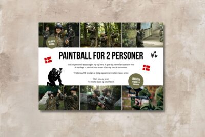 Paintball | Hjemmelavet gavekort