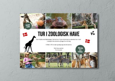 Zoologisk have | Hjemmelavet gavekort