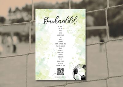 Fodbold | Ønskeseddel til invitation