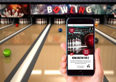 Bowling | Hjemmelavet gavekort digital