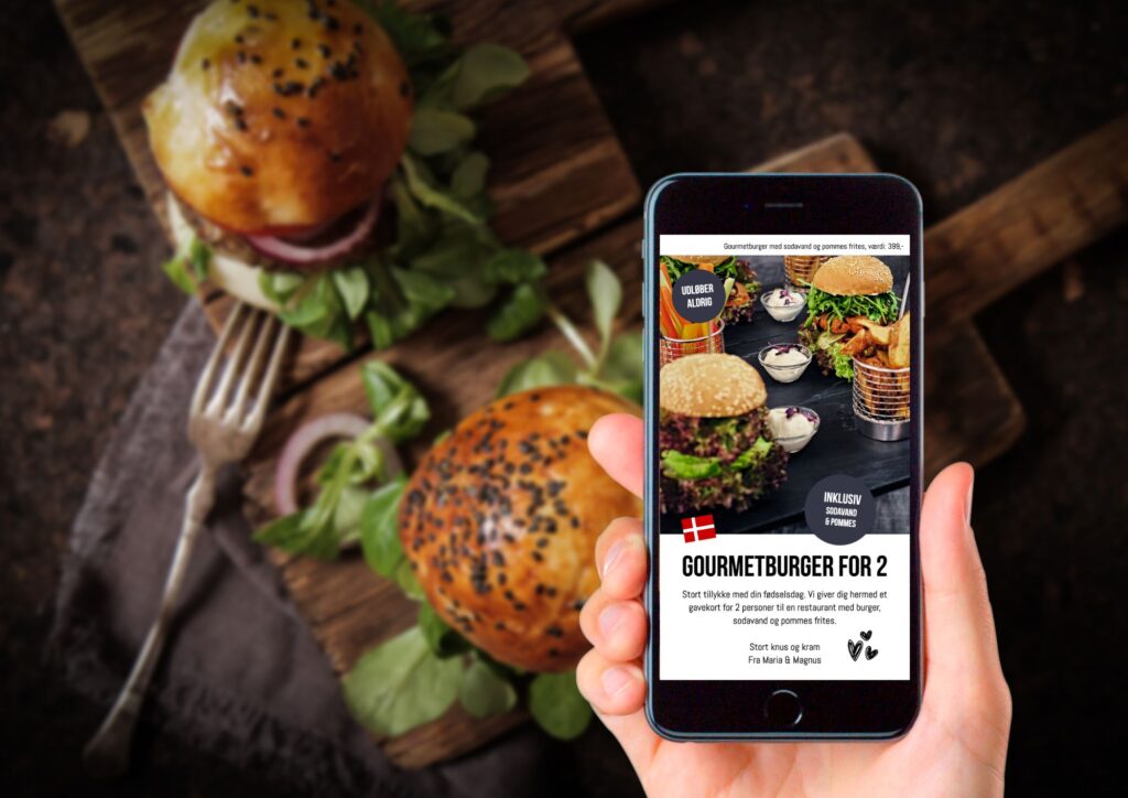 digital gavekort burger