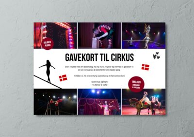 Cirkus | Hjemmelavet gavekort