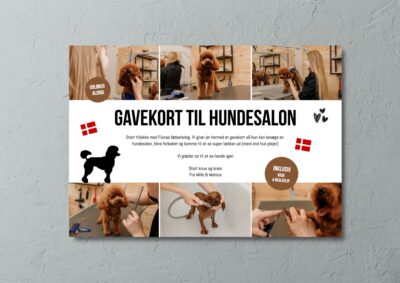 Hundesalon | Hjemmelavet gavekort