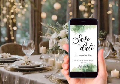 Noor | Save the date kort bryllup digital