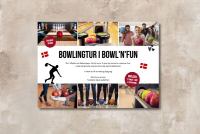 Bowling | Hjemmelavet gavekort