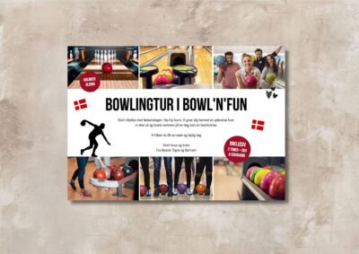 Bowling | Hjemmelavet gavekort