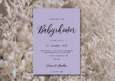 Lilla | Invitation babyshower