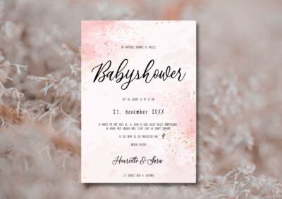 Pink | Invitation babyshower