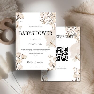 Alva | Invitation babyshower lux