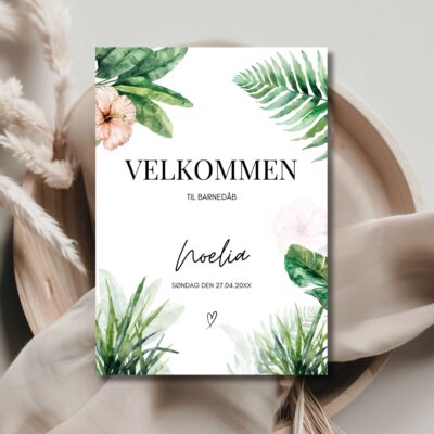 Noelia | Velkomstskilt barnedåb