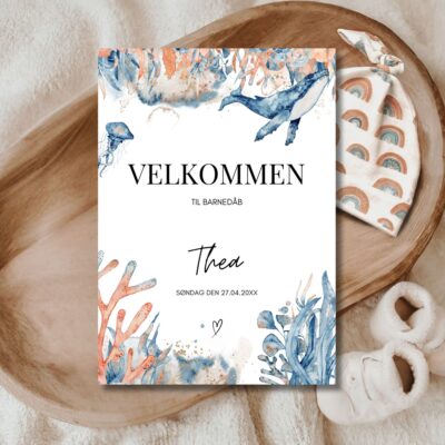 Thea | Velkomstskilt barnedåb