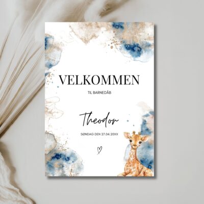 Theodor | Velkomstskilt barnedåb