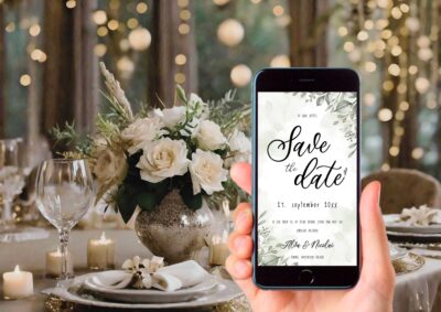 Alva | Save the date kort bryllup digital