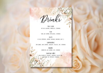 Esther | Drinksskilt bryllup