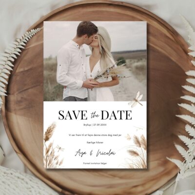 Aya | Save the date kort bryllup